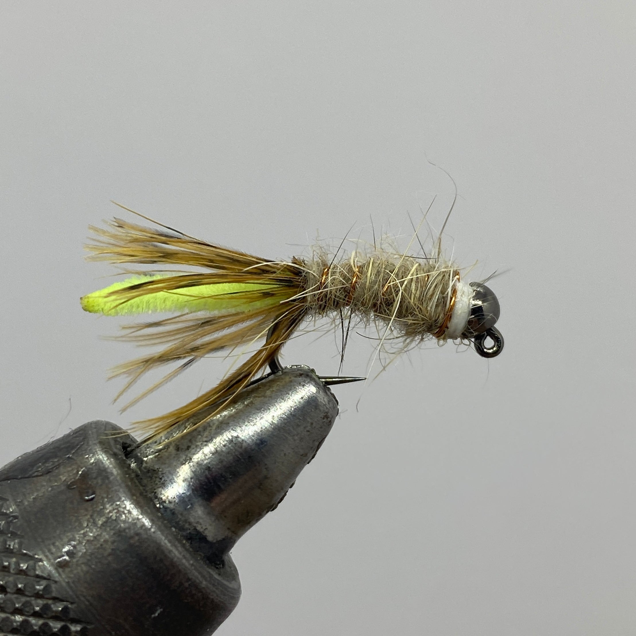 Tungsten Beadhead Jig - Peeking Caddis - Black Bead - Nymph – Strike Fly