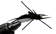 Load image into Gallery viewer, One Dozen (12) - Beadhead Kauffman Rubber Legs Stonefly - Black