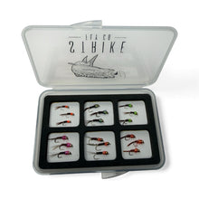 Load image into Gallery viewer, 18 Piece Tungsten Beadhead Frenchie Assortment with Magnetic Fly Box- Strike Fly Company