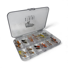 Load image into Gallery viewer, Fishing lure set in a clear plastic case with visible brand logo on a white background