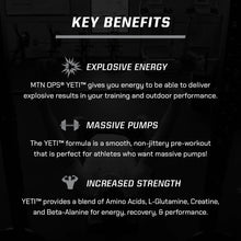 Load image into Gallery viewer, MTN OPS - YETI PRE WORKOUT - 30 Servings - Bugle Berry
