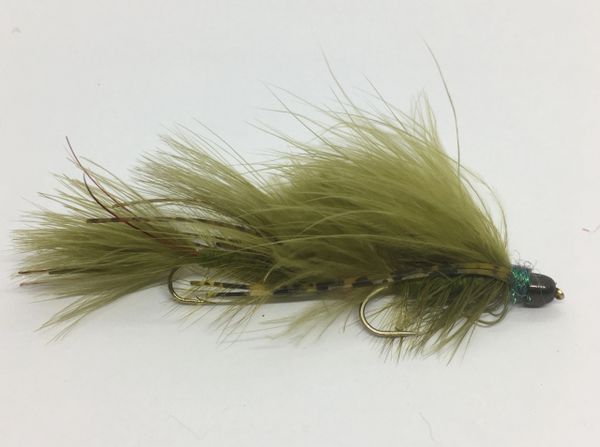 Articulated Peanut Envy - Olive - Articulated Streamer