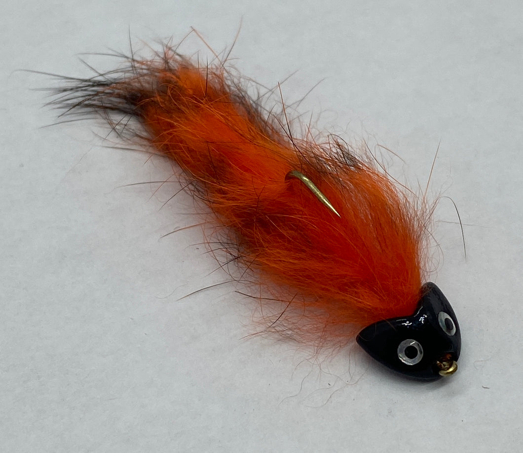 Six (6) - Sculpin Bunny - Crawfish Orange - Streamer