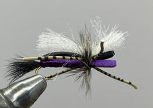 Load image into Gallery viewer, One Dozen (12) Hippie Stomper Purple, Dry Fly- Strike Fly Company