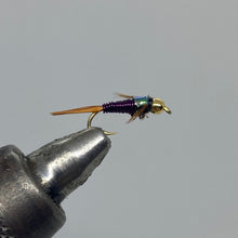 Load image into Gallery viewer, One Dozen (12) - Beadhead Copper John - Purple - Nymph
