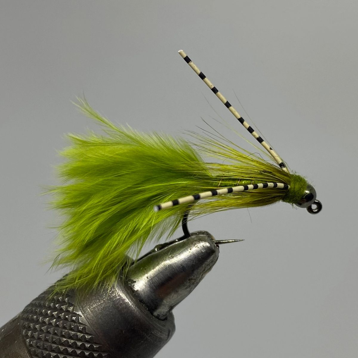 Six (6) - Tungsten Beadhead Jig Bugger - Olive - Streamer – Strike Fly