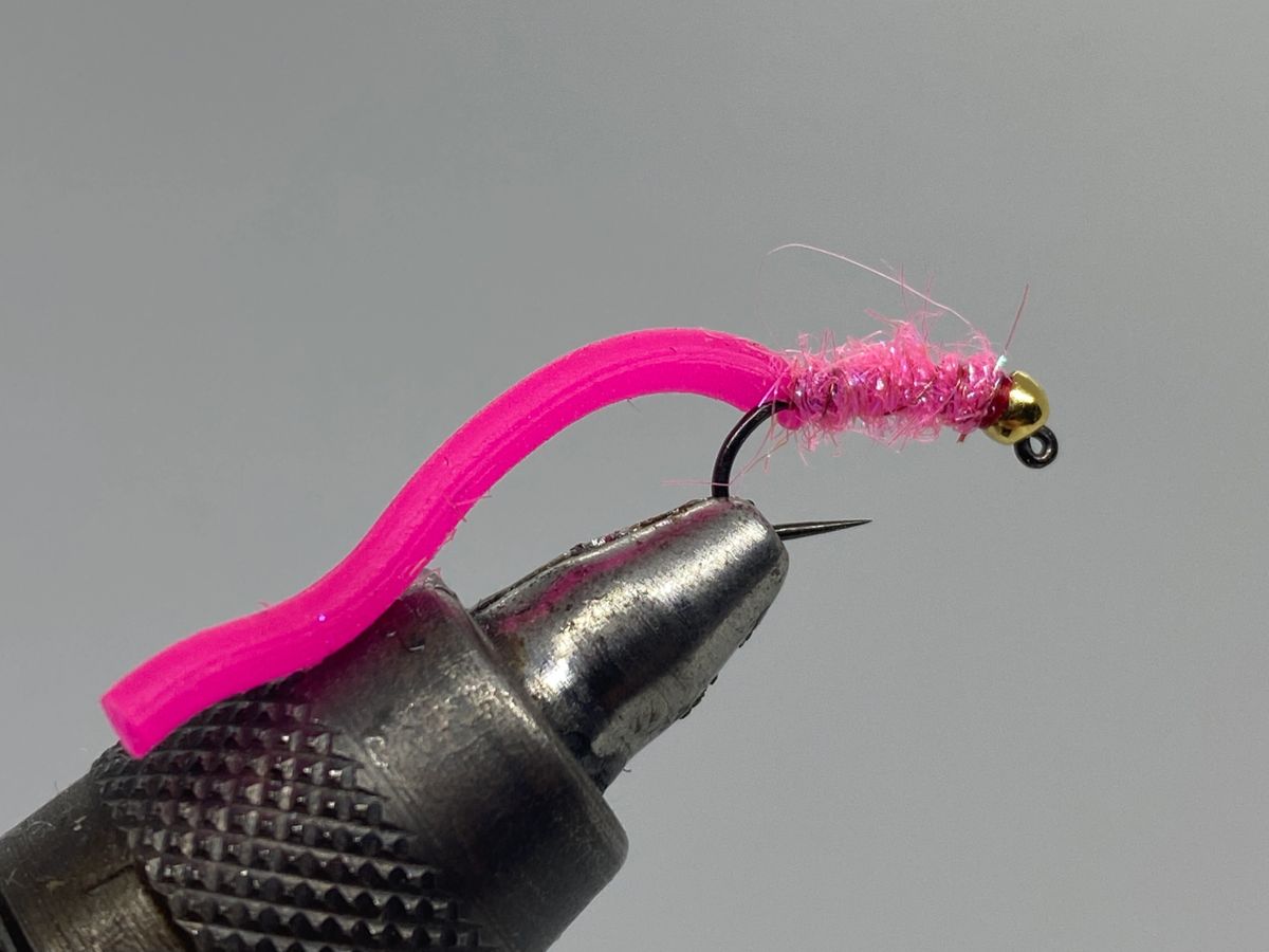 Fly Fishing Streamer Flies, San Juan Worm Pink