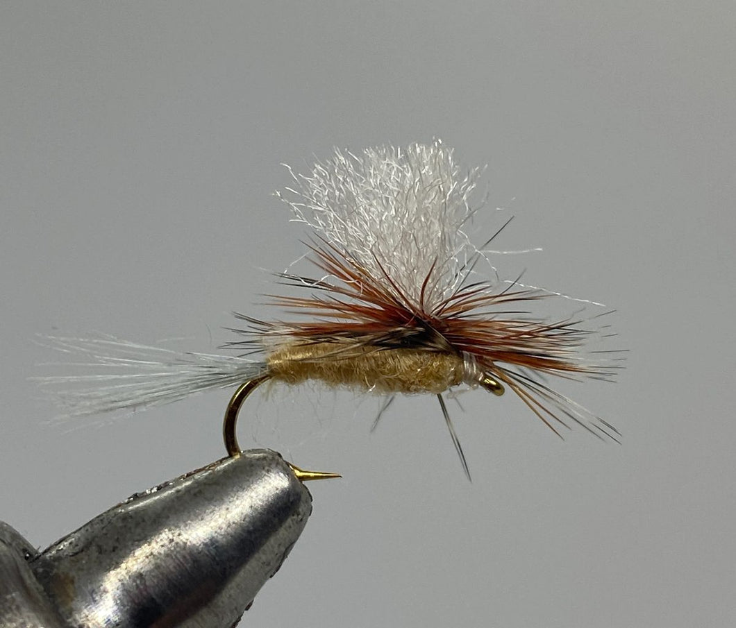 One Dozen (12) - March Brown - Parachute - Dry Fly