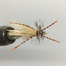 Load image into Gallery viewer, One Dozen (12) Rubber Legged Crystal Stimulator Orange- Strike Fly Company
