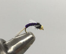 Load image into Gallery viewer, One Dozen (12) - Tungsten Beadhead Juju Baetis - Purple