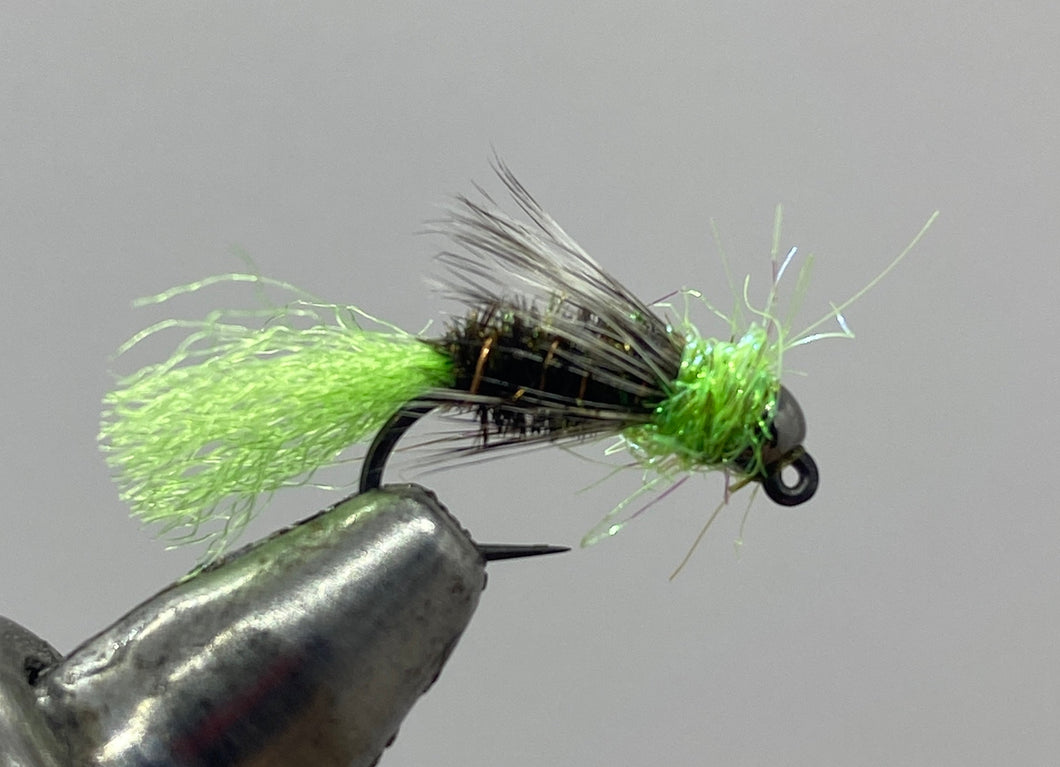 Tungsten Beadhead Jig Blowtorch - Green - Nymph