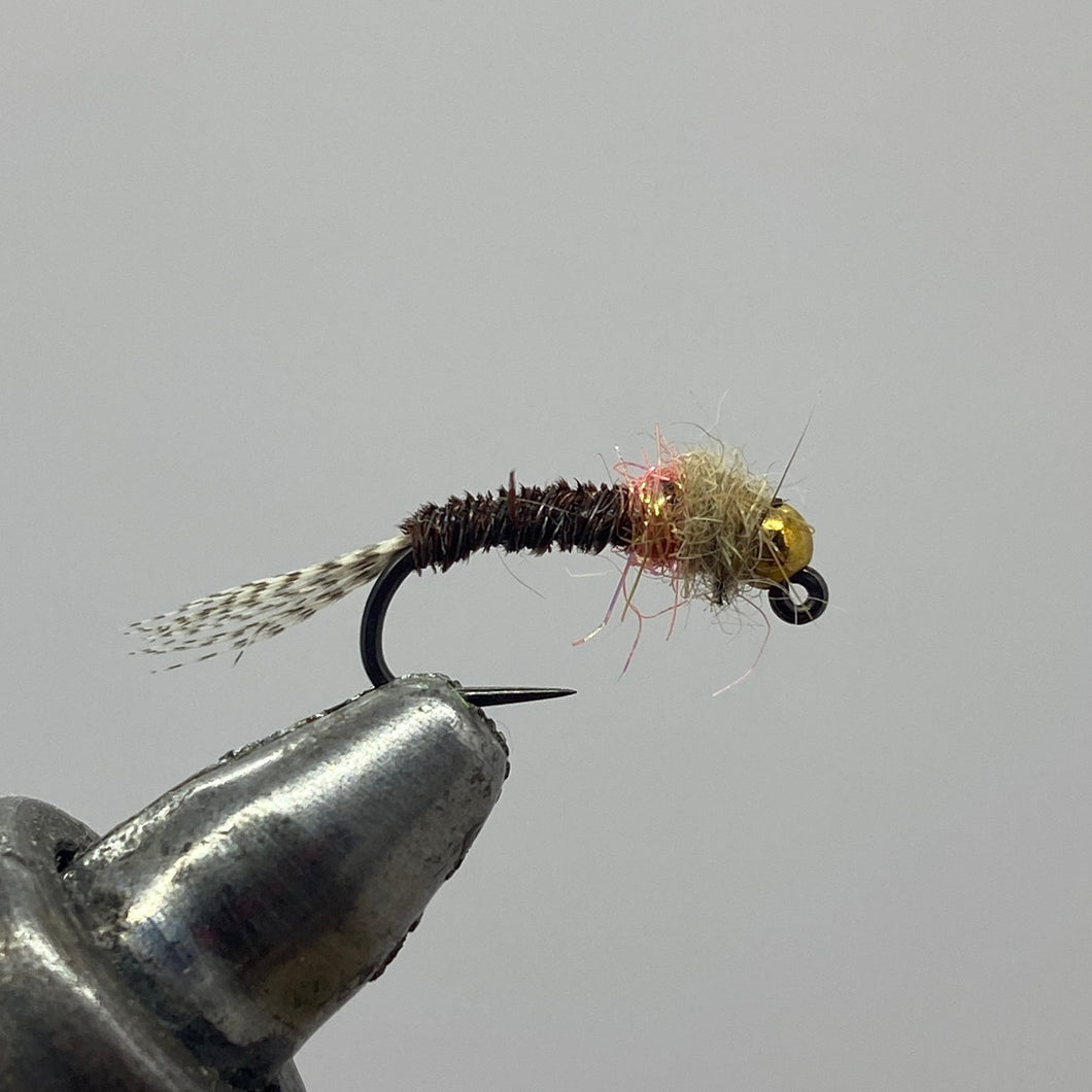 Tungsten Beadhead Jig - Pheasant Tail Hotspot - Orange