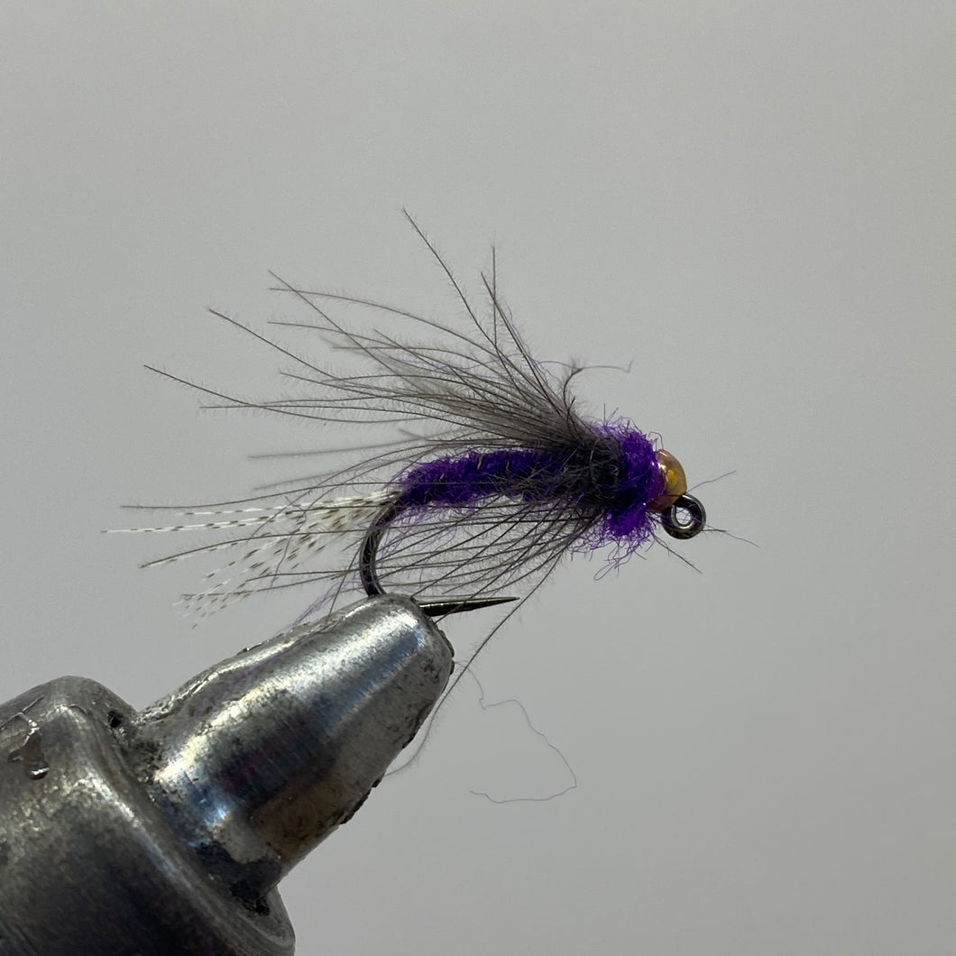 Tungsten Beadhead Jig - Duracell - Purple -  Nymph