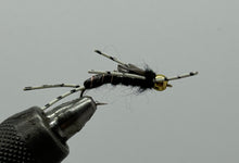 Load image into Gallery viewer, One Dozen (12) - Tungsten Beadhead Stonefly - Black - Nymph
