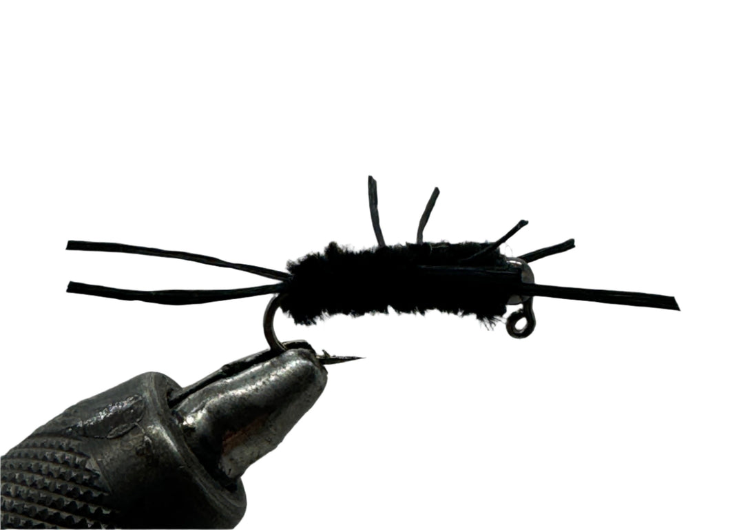 Tungsten Beadhead Jig -  Pat's Rubber Legs - Black