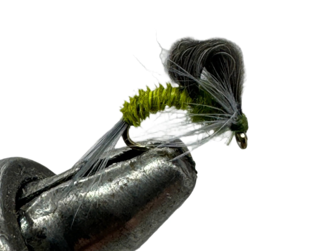 One Dozen (12) - CDC Loop Wing Emerger - BWO- Dry Fly