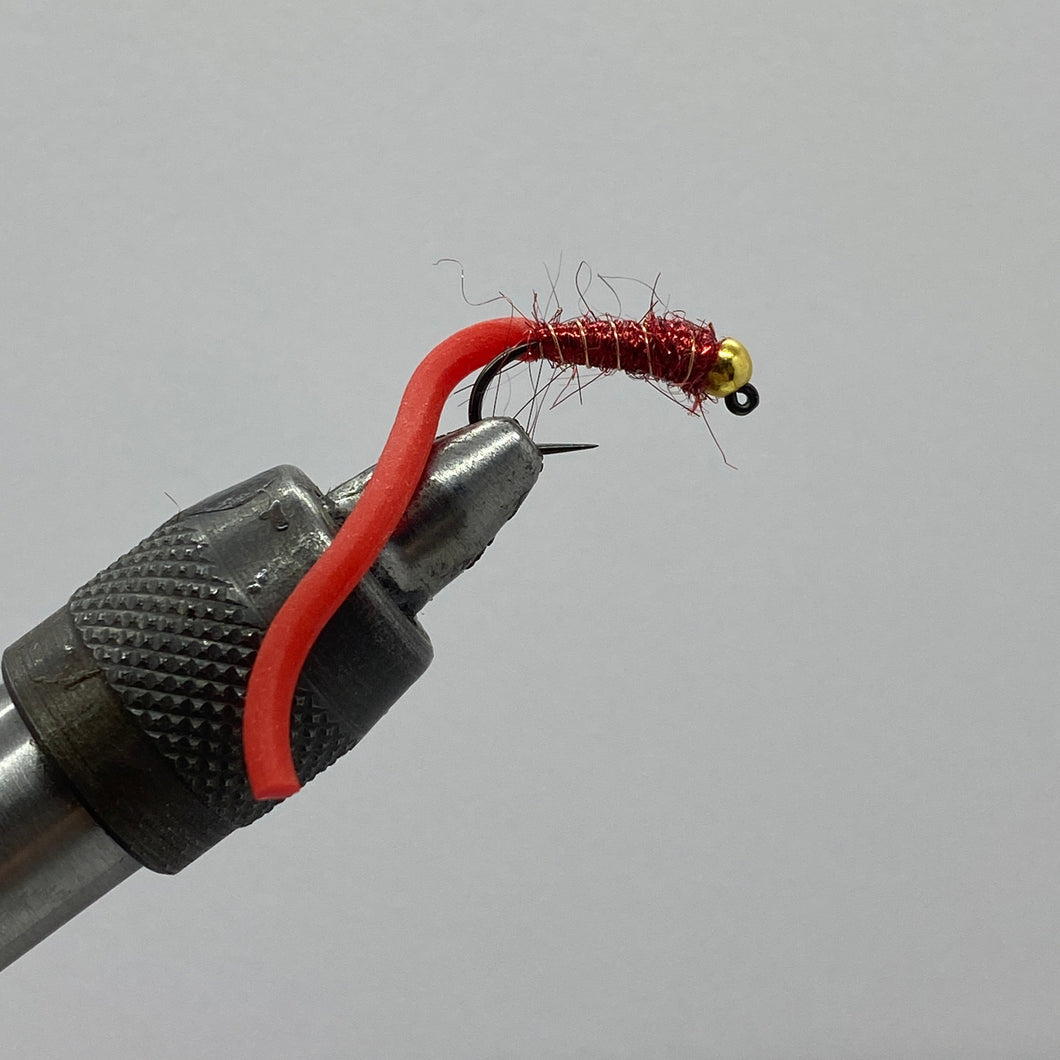 Tungsten Jig Squirmy Worm - Red