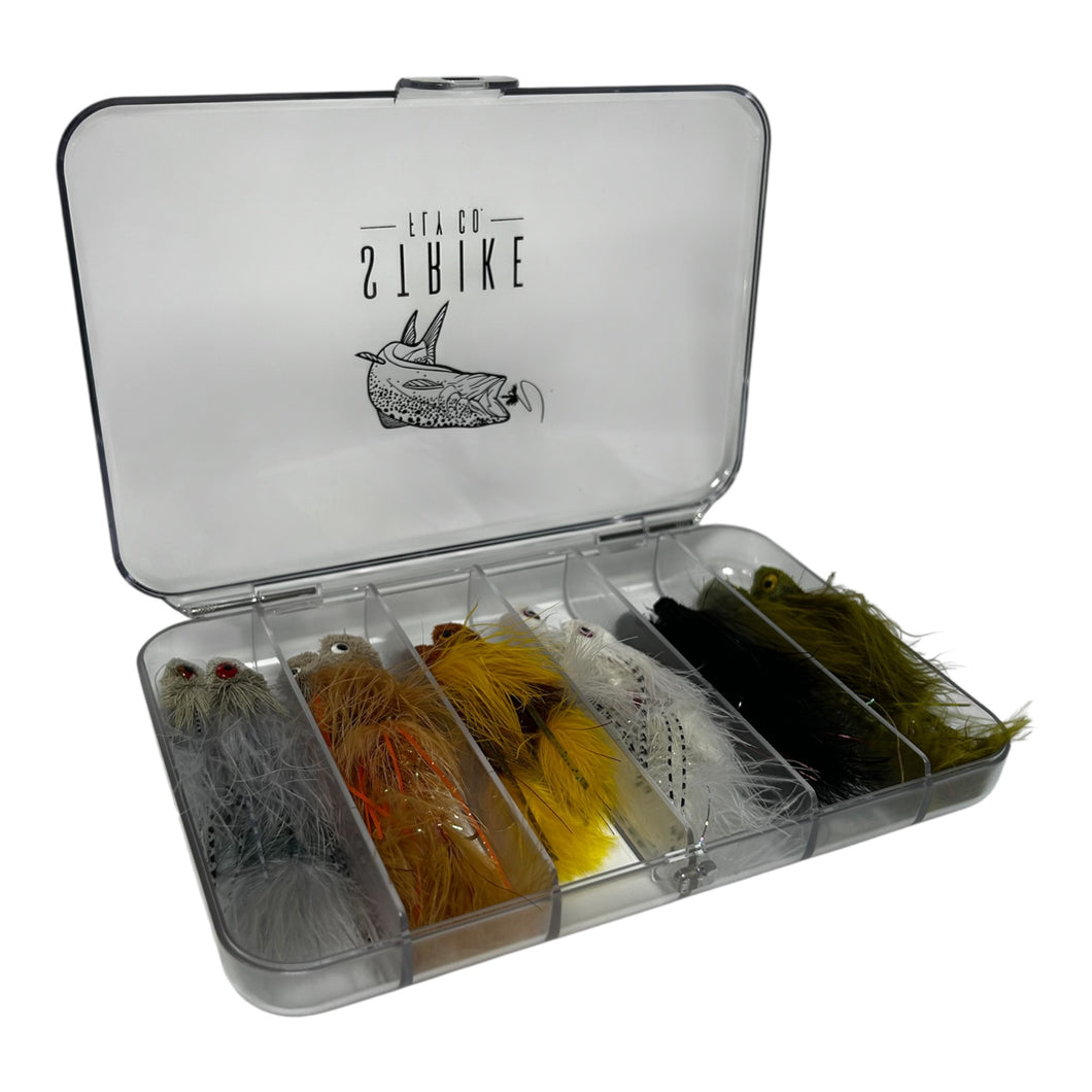 12 Piece Sex Dungeon Articulated Streamer Assortment With Fly Box- Strike Fly Company