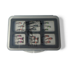 Load image into Gallery viewer, 18 Piece Tungsten Beadhead Frenchie Assortment with Magnetic Fly Box- Strike Fly Company
