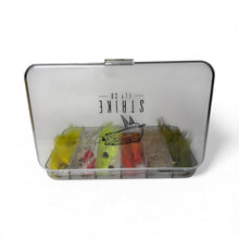 Load image into Gallery viewer, 12 Piece Bass Patterns Articulated Streamer Assortment With Fly Box- Strike Fly Company
