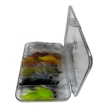 Load image into Gallery viewer, 12 Piece Barely Legal Articulated Streamer Assortment With Fly Box- Strike Fly Company
