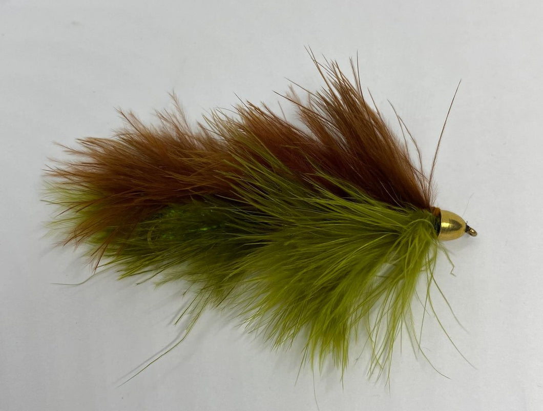 Articulated Barely Legal - Brown/Olive - Articulated Streamer