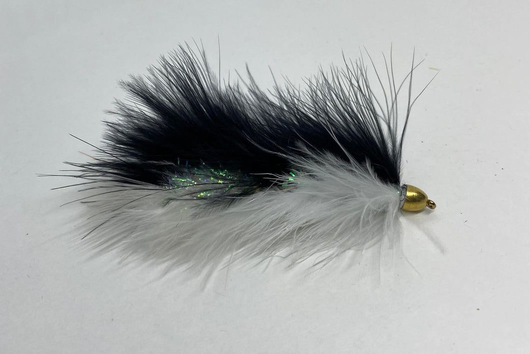 Articulated Barely Legal - Black/White - Articulated Streamer