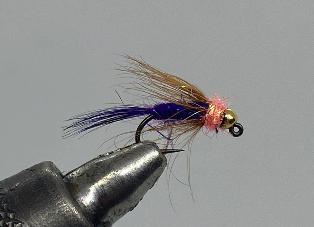 Tungsten Beadhead Jig Purple Dart - Nymph