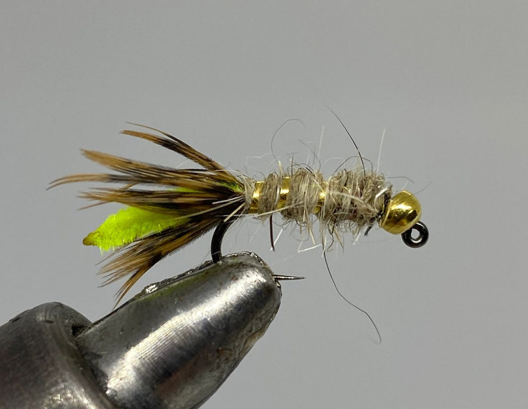 Tungsten Beadhead Jig - Peeking Caddis - Nymph