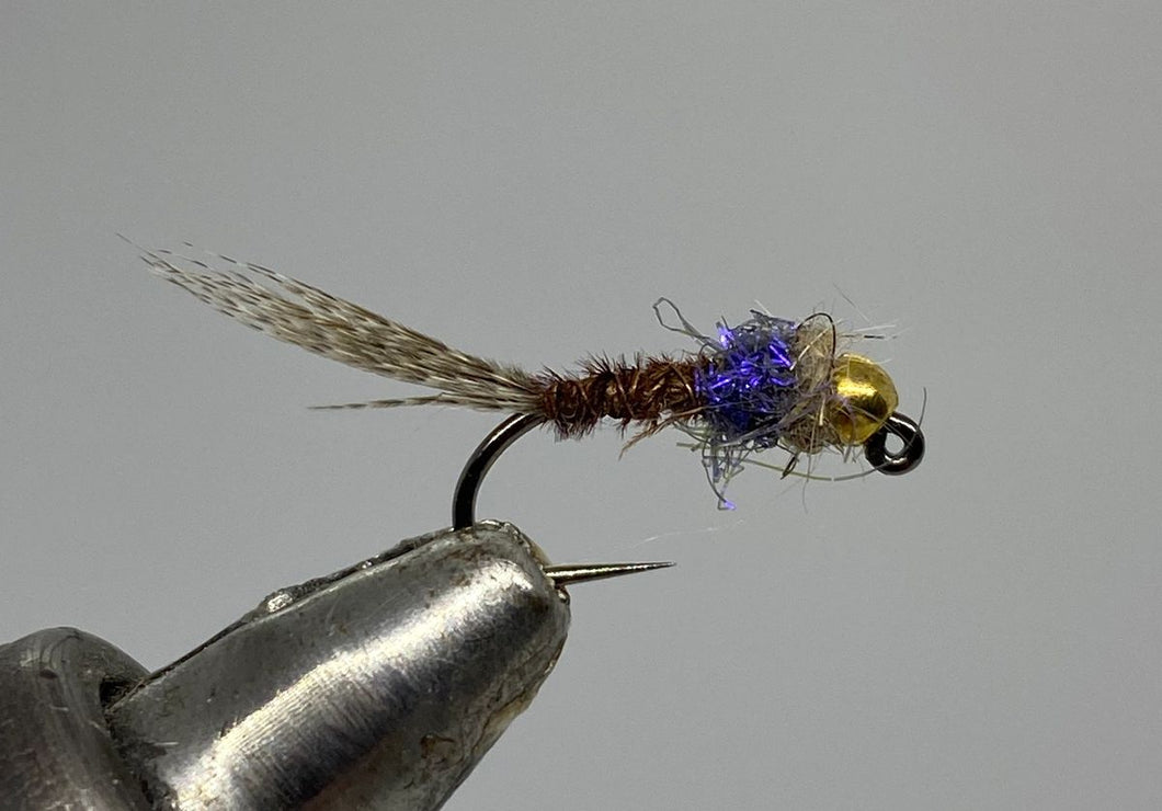 Tungsten Beadhead Jig - Pheasant Tail Hotspot - Purple