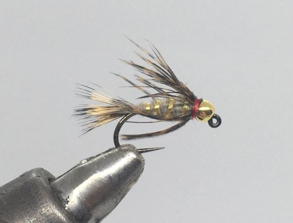 Tungsten Beadhead Jig - Gold Ribbed Hare's Ear Soft Hackle - Nymph