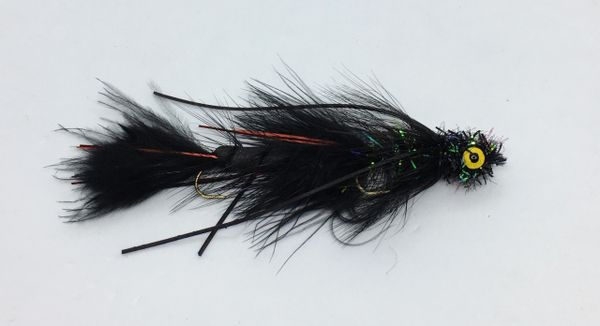 Articulated Tips Up - Black - Articulated Streamer