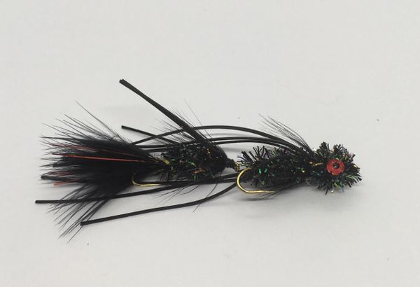 Articulated Circus Peanut - Black - Articulated Streamer