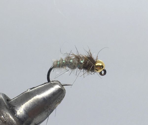 Grey Nymph Pattern Tungsten Beadhead Jig Waltz Worm Grey, Fly Fishing Nymph- Strike Fly C