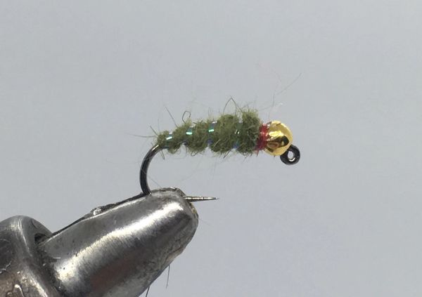 Tungsten Beadhead Jig - Waltz Worm - Olive - Nymph