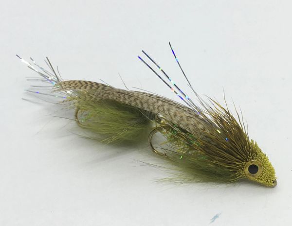 Articulated Drunk and Disorderly - Olive - Articulated Streamer