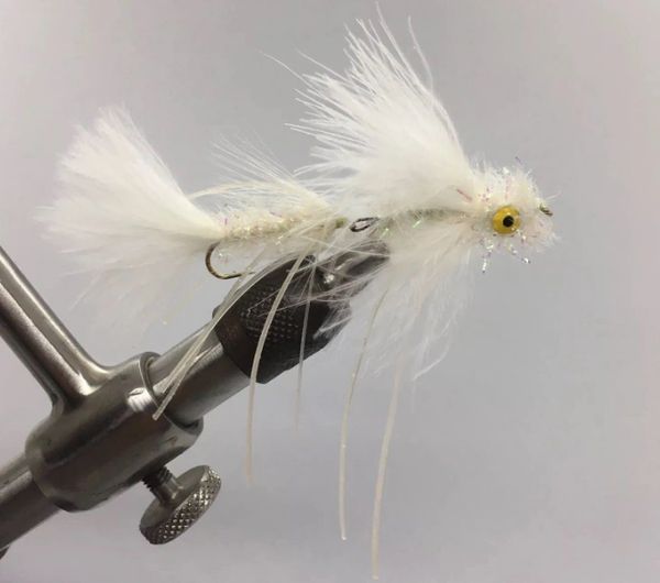 Articulated Circus Peanut - White - Articulated Streamer