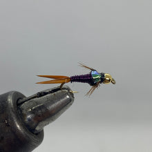 Load image into Gallery viewer, One Dozen (12) - Beadhead Copper John - Purple - Nymph
