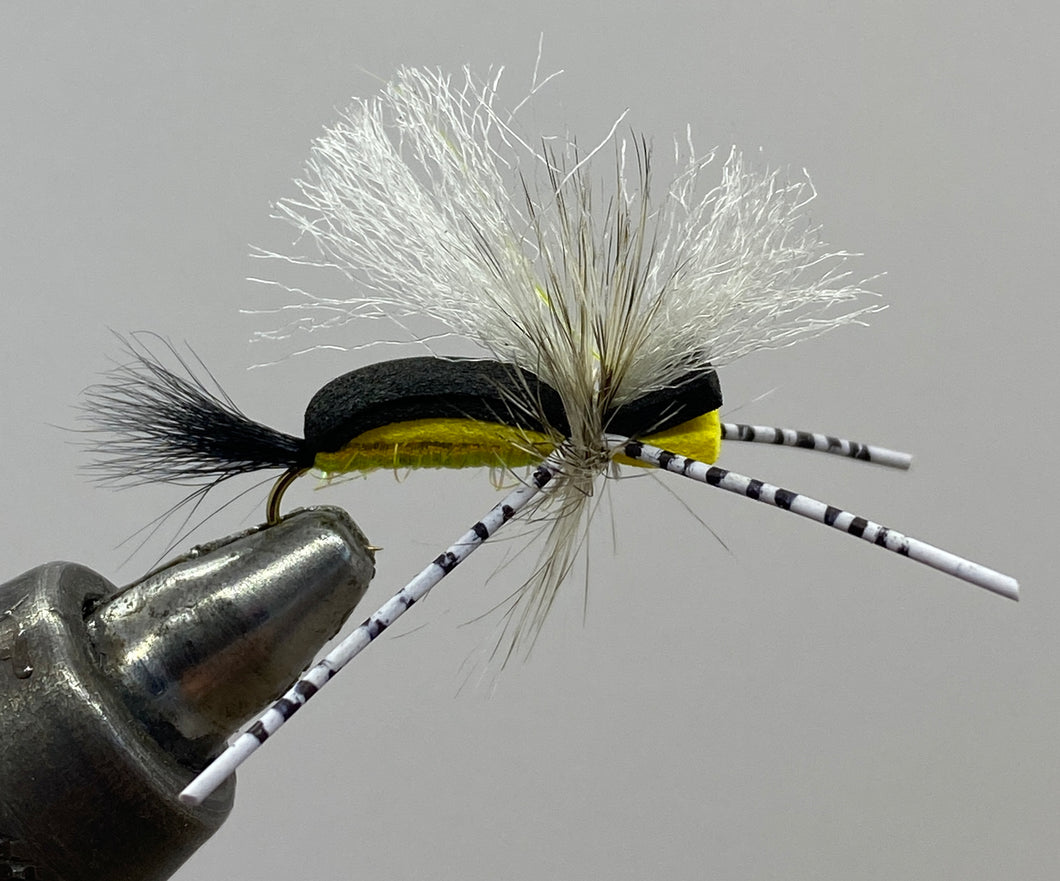 One Dozen (12) - Hippie Stomper - Yellow - Dry Fly