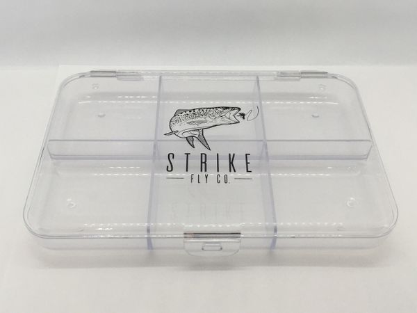 Large Clear 6 Compartment Fly Box – Strike Fly