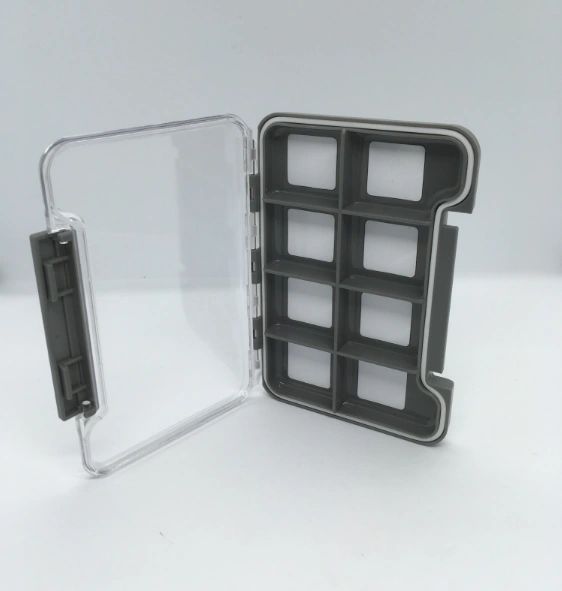 Small Slim Waterproof 8 Compartment Magnetic Fly Box