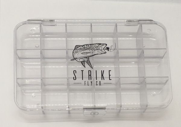 Large Clear 18 Compartment Fly Box