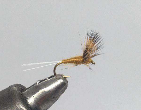 thumbnail image 2 of Blue Wing Olive Sulfur Comparadun Dry Fly - 6 Pack 2 of 6