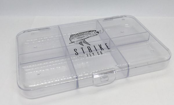 3 Pack - Large Clear 6 Compartment Fly Box – Strike Fly
